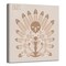 Crafted Creations Brown and Beige Minimal Turkey I Canvas Thanks Giving Wall Art Decor 12" x 12"